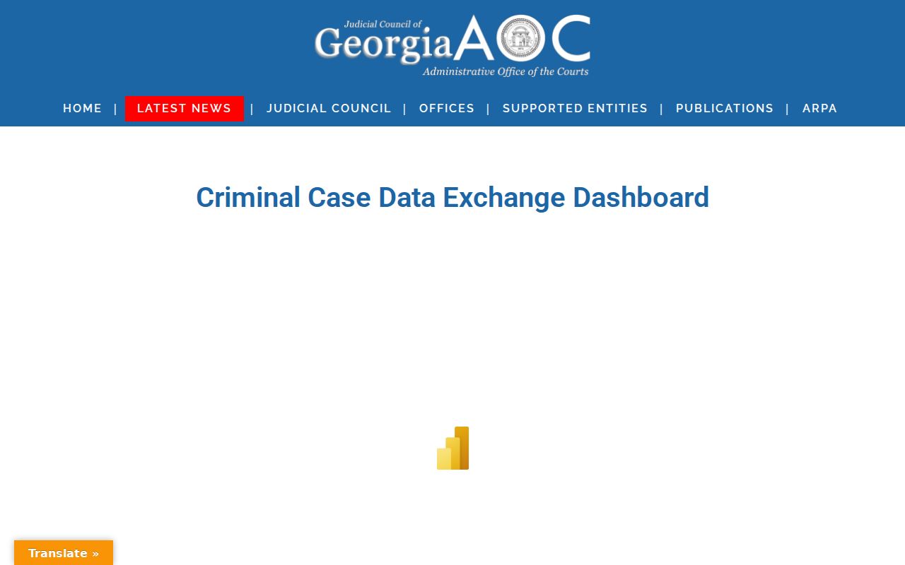 Georgia disposition dashboard for McDuffie County court cases
