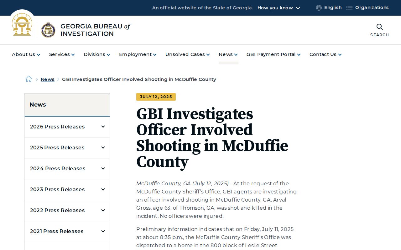 Dearing McDuffie independent criminal investigation record route