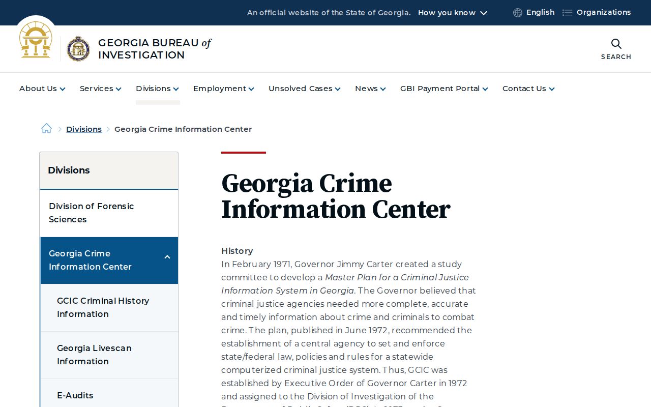 McDuffie County criminal history Georgia Crime Information Center information