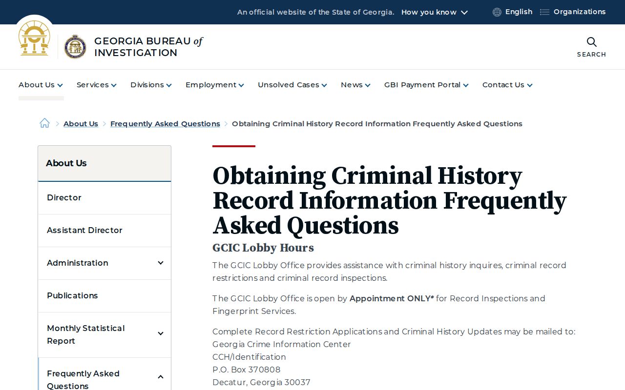 McDuffie County criminal history Georgia record information FAQ